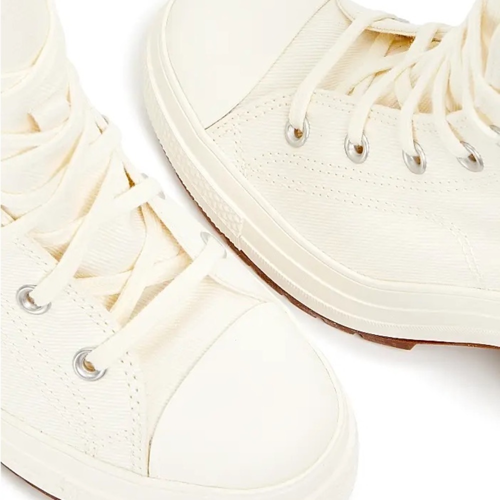Converse Women's White High-Top Platform Sneakers - Picture 4 of 8